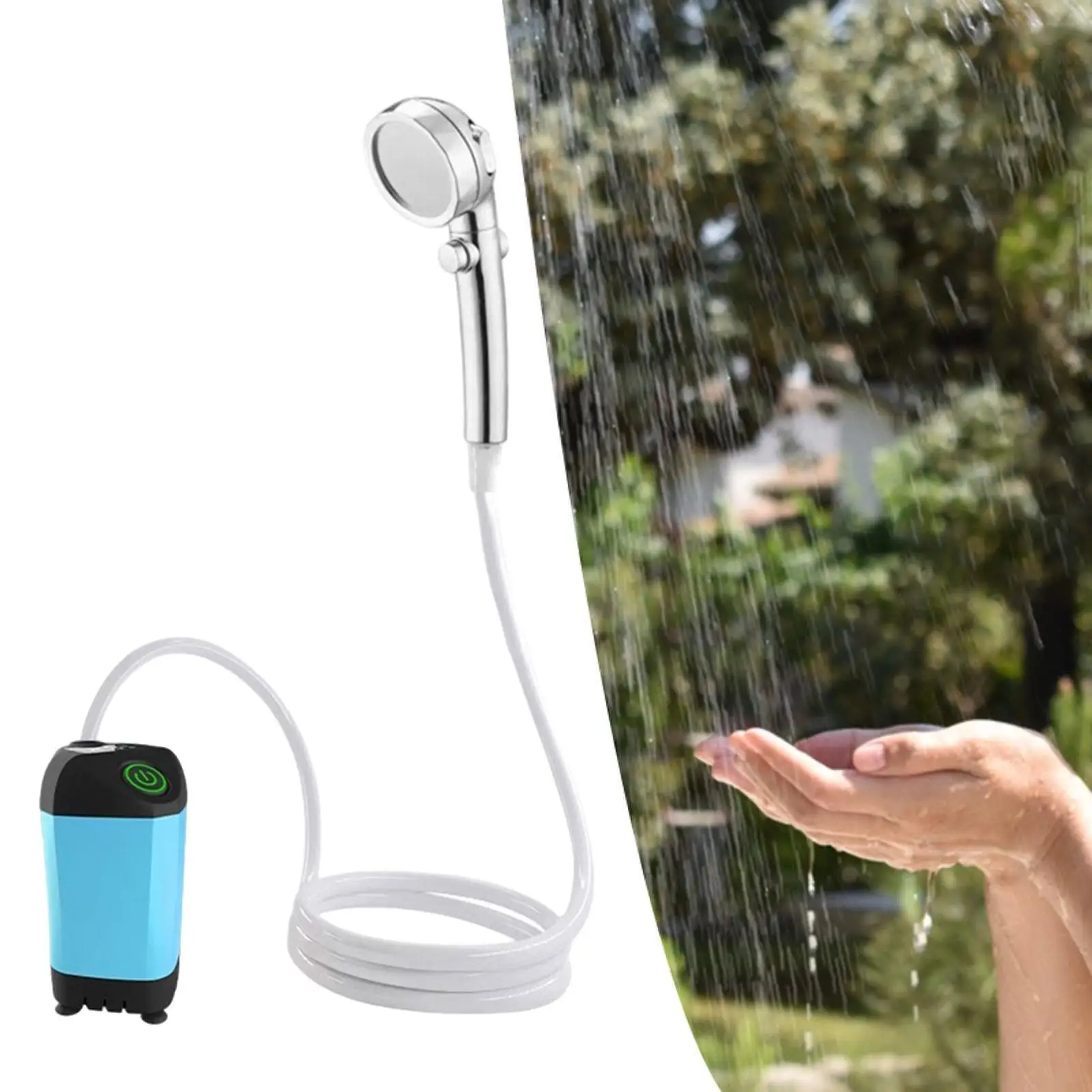 

Portable Camping Shower USB Charging for Pet Cleaning Beach Backpacking