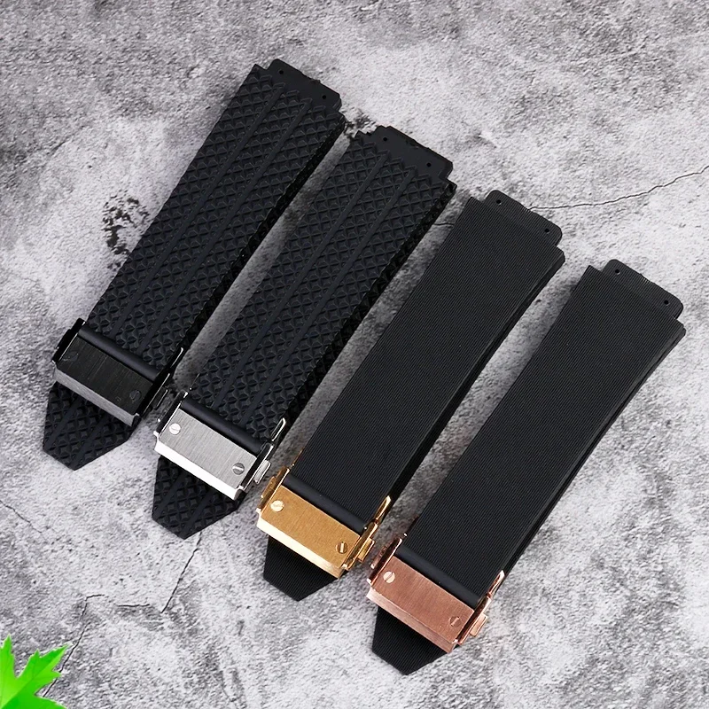 Watchband for HUBLOT BIG BANG Silicone 26*19mm Waterproof Men's Watch Strap Chain Watch Accessories Rubber Bracelet Wristband image 3