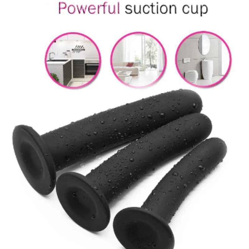 Anal Butt Plug 3 Sizes Anal Plugs Training Simple Dildos with Strong Suction Cup Anal Sex Toys for Beginners to Advanced Users