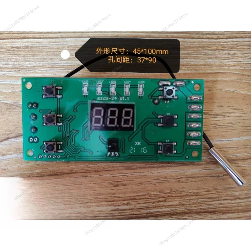 For Original 12/24V Parking Air Conditioner Control Panel, General Engineering Model, Remote Control and Sensor