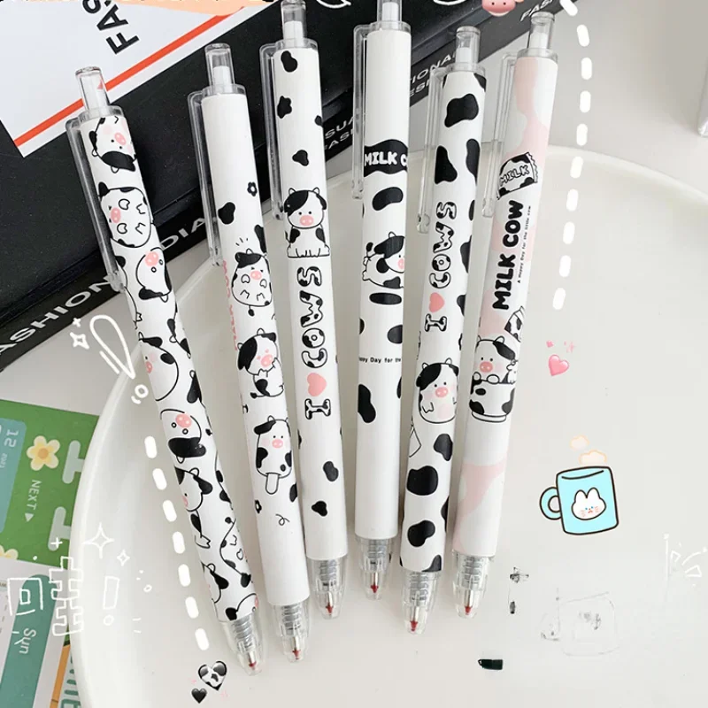 

Детская ручка для письма, канцелярские принадлежности для офиса и школы, 0,5 мм, 3 шт., гелевая ручка I Love Milk Press