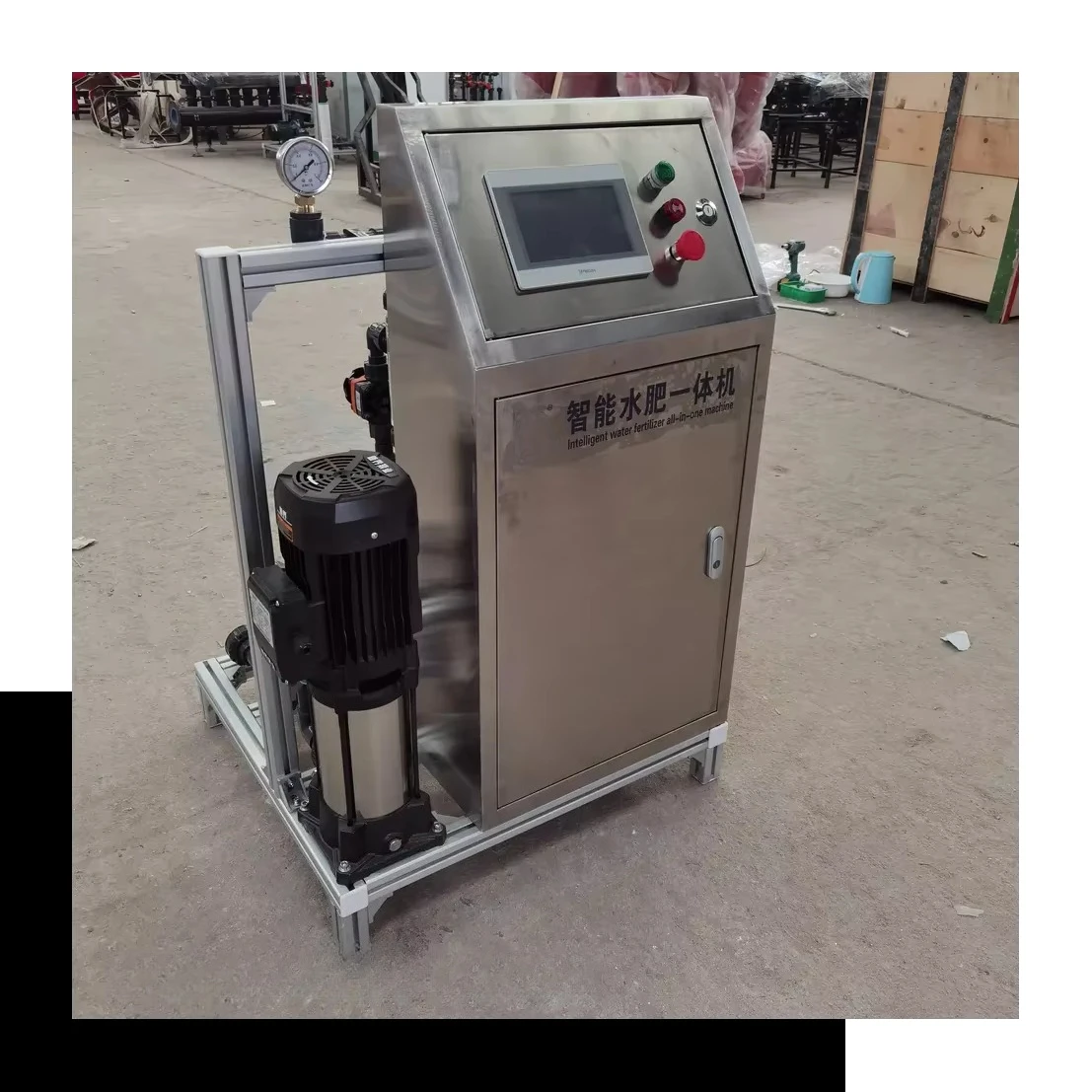 

Customizable Greenhouse Irrigation System Remote Monitoring Automatic Running Metal Construction Water Fertilizer Controller