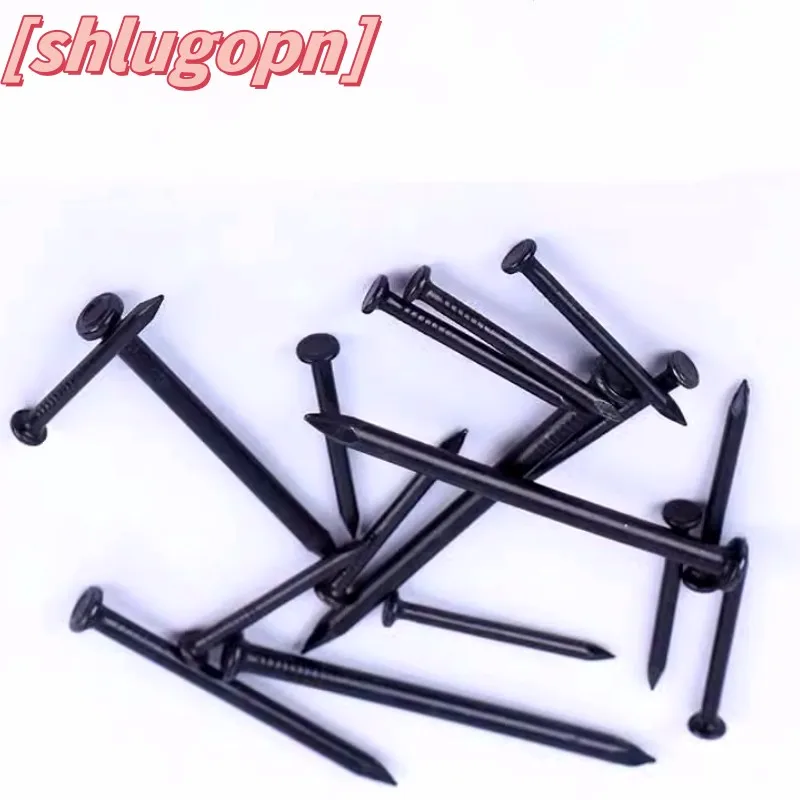 SL 5-50pcs L 25-100mm  Hard Steel Nail Concrete Nail Black High tensile Strength Civil board wood Nail Mansonry Nail Flat Head