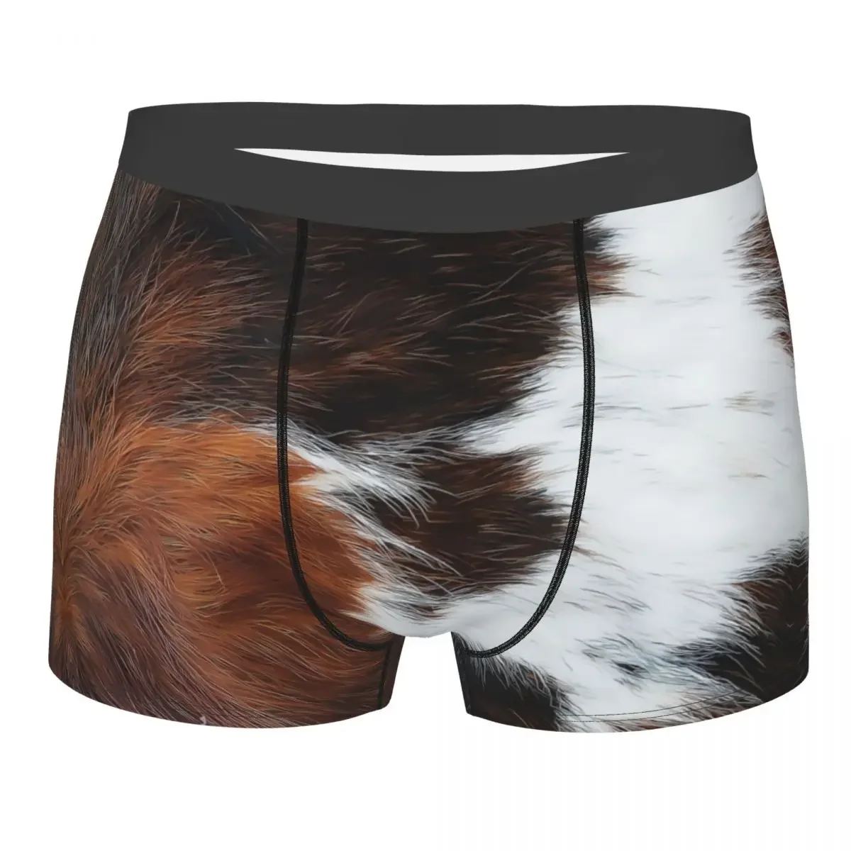 Scottish Highland Cow Cowhide Texture Underwear Printed Animal Hide Leather Boxer Shorts Panties Briefs Breathable Underpants