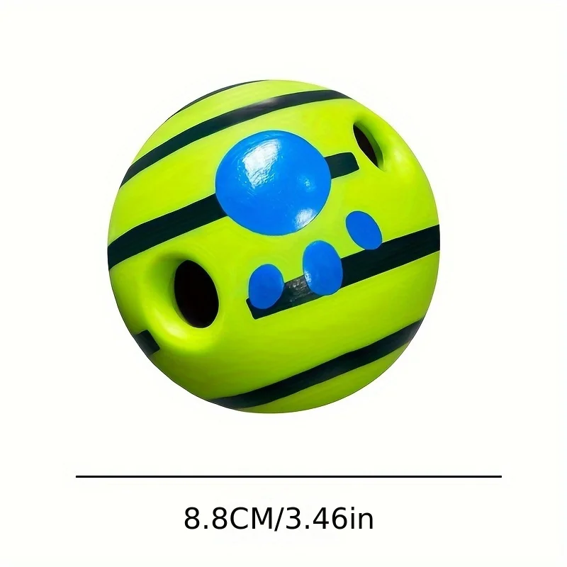 Quietschender Giggle-Wackelball – langlebiges, interaktives Kauspielzeug für alle Hunderassen mit unterhaltsamen Geräuschen – Detail 6
