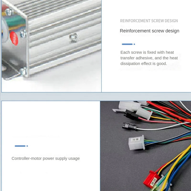 48V 60V 64V 600W Hub Motor Controller 12Mos MAX 30A for Electric Bike E-Scooter Motorcycle Bldc Motor Controller HOT