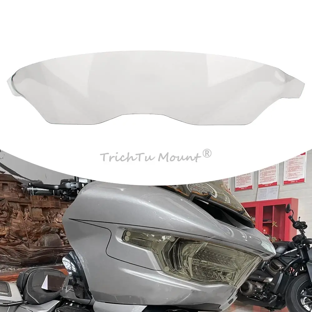 

Motorcycle Headlight Screen Protective Cover Fit For Harley Touring Road Glide CVO/SE FLTRXSE 2023 2024-later Light smoke