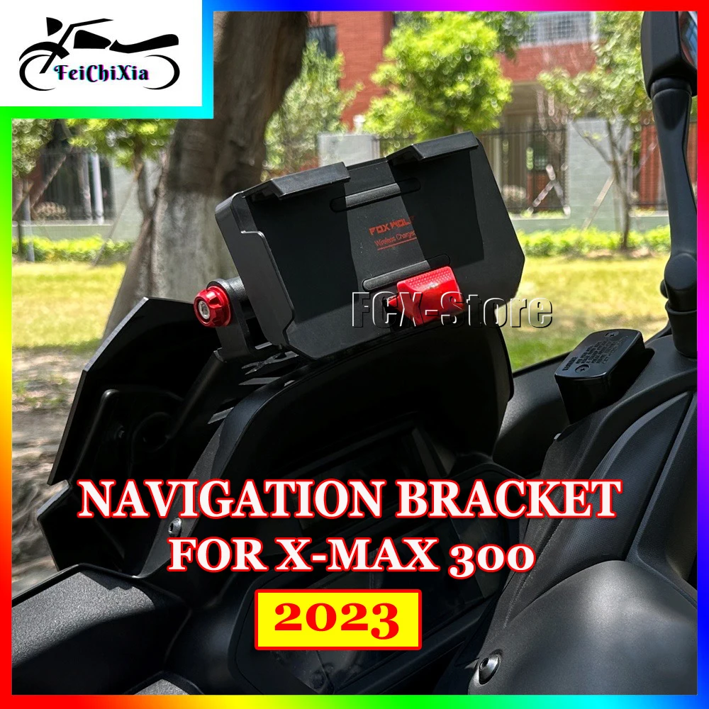 Motocycle Accessories Navigation Holder Support For YAMAHA X-MAX 300 XMAX 300 XMAX300 2023 Mobile Phone Stand Bracket Kit