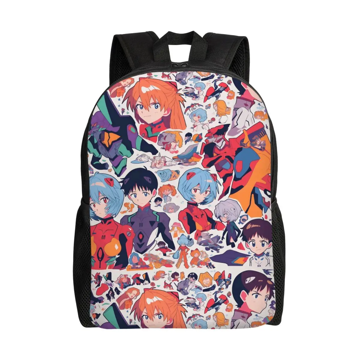 

Рюкзак для ноутбука Custom Manga Evangeliones, мужской и женский, базовый, для школы и колледжа