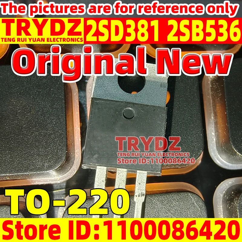 10-1 pares Original nuevo 2SD381 2SB536 D381 B536 TO-220 doméstico