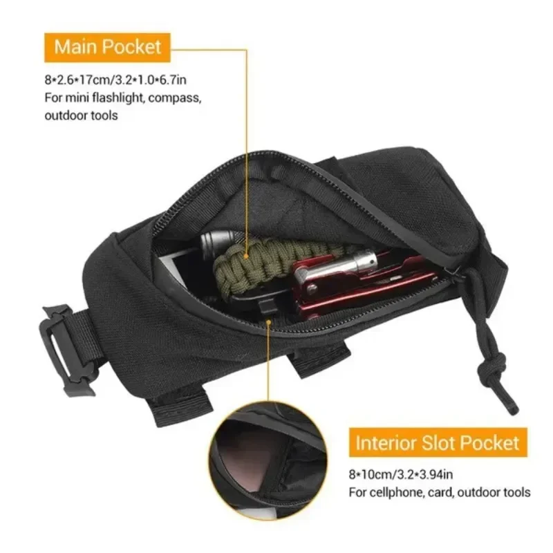 1Pc Backpack Compact Bag Outdoor Sport Tactical Chest Pouch Bag image 6