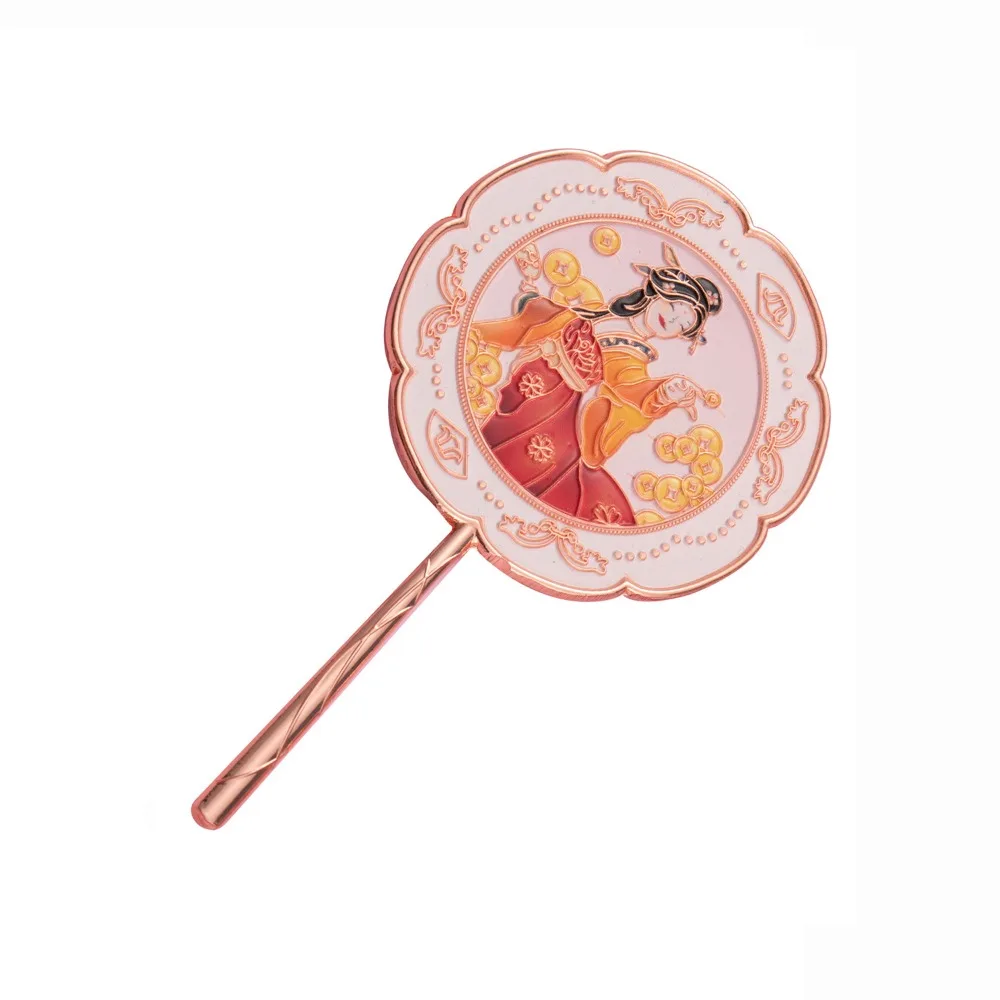 

Vintage 3D Flower Makeup Mirror Butterfly Textured Exquisite Cartoon Makeup Mirror Chinese Style Metal Cosmetic Mirror Travel