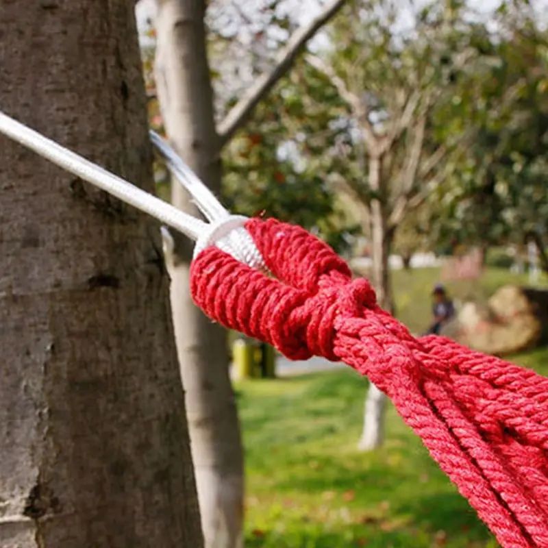 Pojedynczy szeroki gruby hamak płócienny Outdoor Camping Backpackaging huśtawka rekreacyjna przenośne wiszące łóżko huśtawka do spania hamak