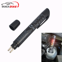 Automotive Brake Fluid Tester Digital 5 DOT3/DOT4 LED Indicator Shows Electronic Brake Oil Quality Check Pen Car Repair Tools