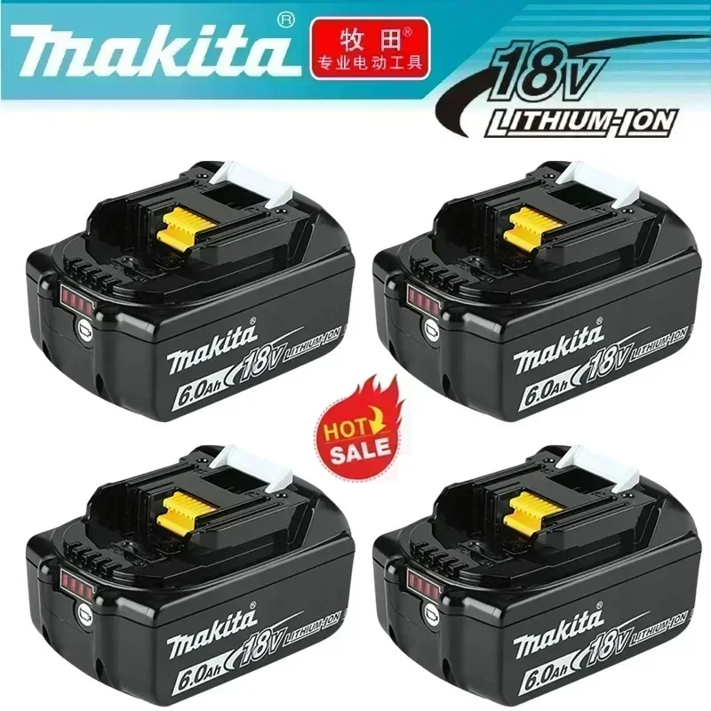 Asli untuk makita baterai 18 v 6Ah BL1850B baterai pengganti Li-ion BL1850 BL1860B BL1860 BL1840B BL1830B BL1830 LXT-400 RU