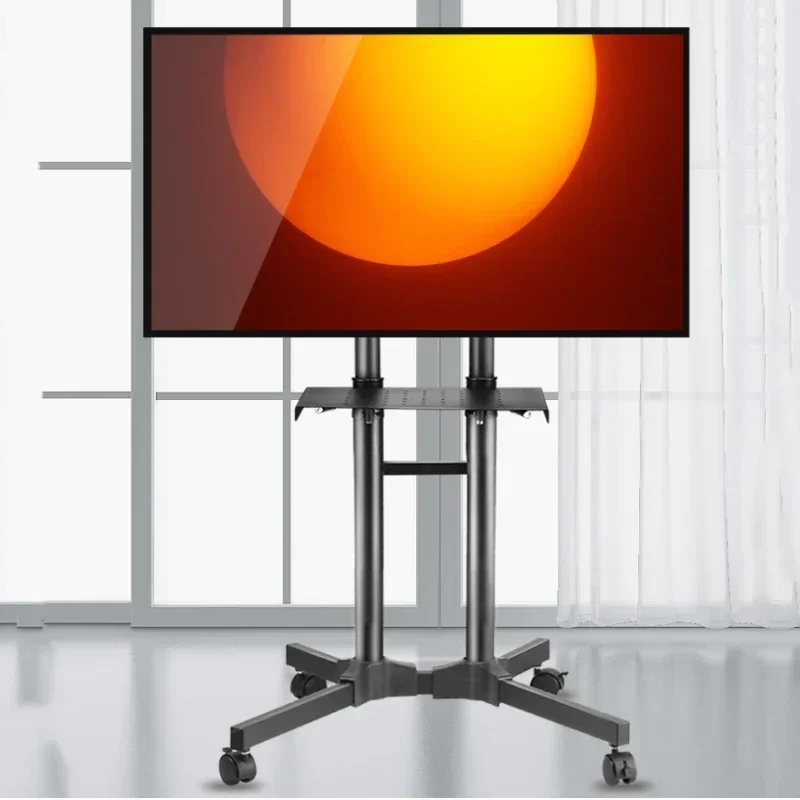 

New Upgrade TV Bracket Floor-to-ceiling Mobile All-in-one Universal Display Rack Cart 65 Universteel Freely Movable Swivel Wheel