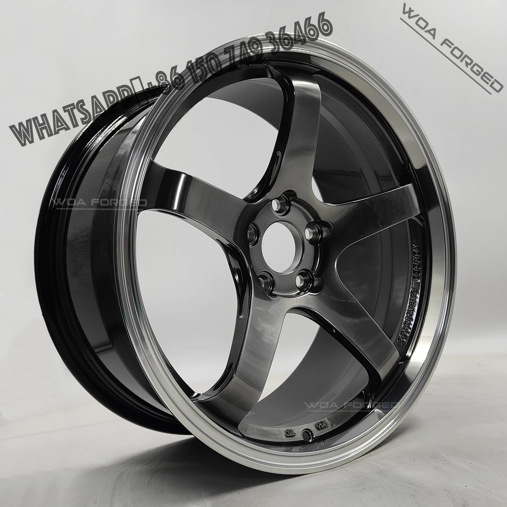

Custom Light Weight Wheel Brick Black Car Wheels Forged Single Five-spoke Sport 5x120 5x114.3 5x100 for Adv Racing GT