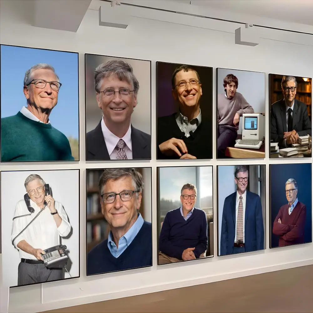 B-Bill Gates Poster retro poster art living room decoration