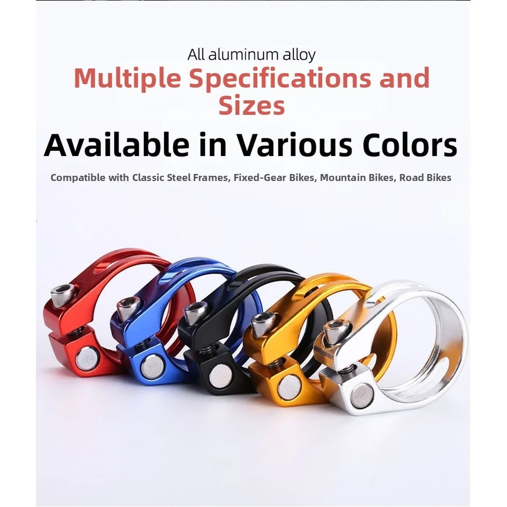 

Mountain Bike Aluminum Alloy Seat Tube Clamp 31.8 34.9 Screw Hollow Seat Rod Clamp Seat Tube Clamp Bicycle Seat Tube Clamp