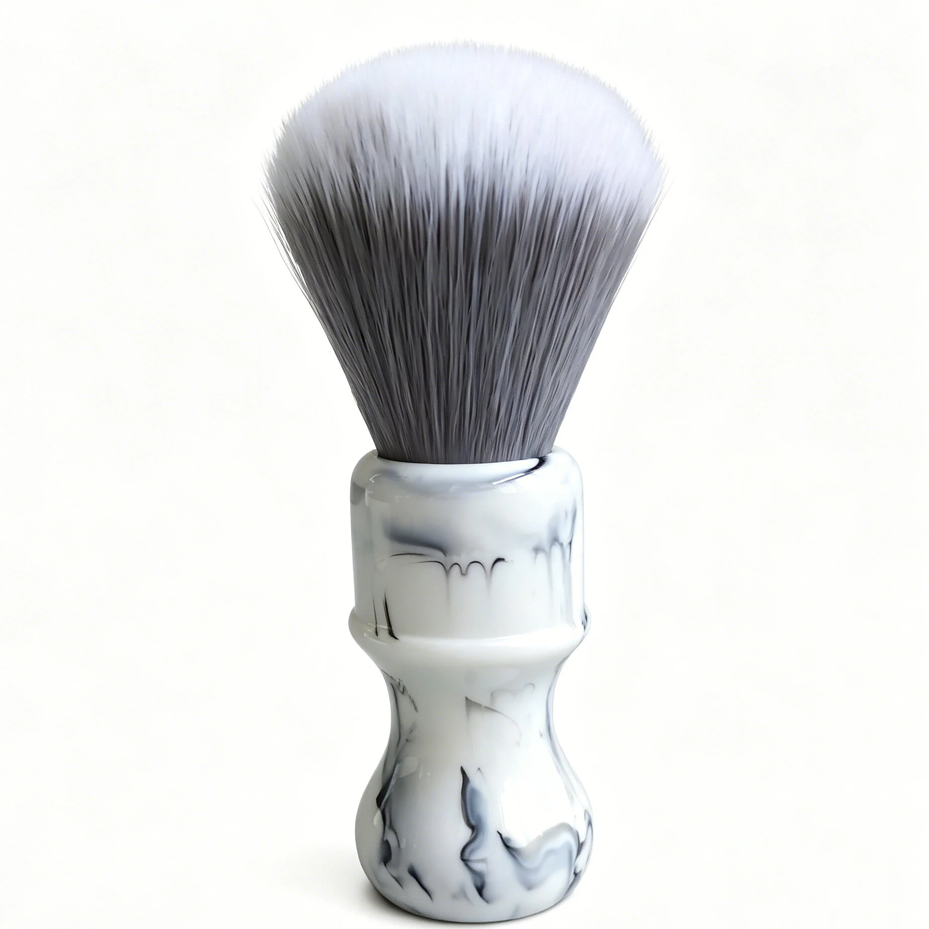 Dscosmetic 24mm Gray Synthetic Hair and Resin Handle Shaving Brush for Man Wet Shaving