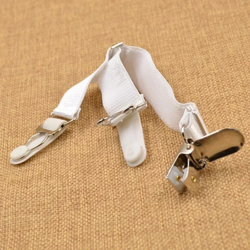1pc Woman Sexy Y-shaped Double Socks Clip Duckbill Buckle Garter Leg Straps Garter Elastic Stockings Belt Sexy Metal Clips