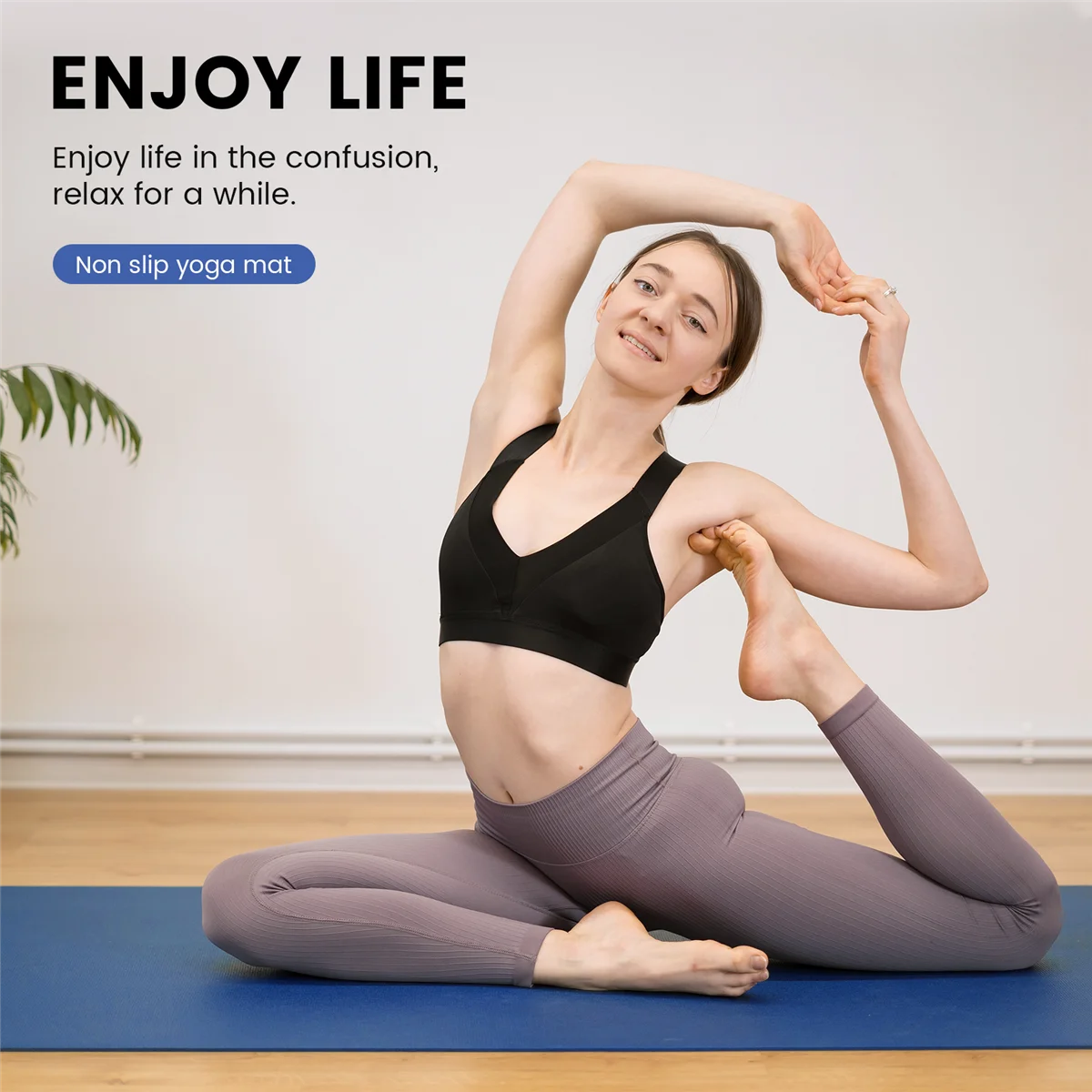 Yoga cushion15MM Thick Yoga Mat Comfort Foam Knee Elbow Pad Mats for Exercise Yoga Pilates Indoor Pads Fitness Training,Blue