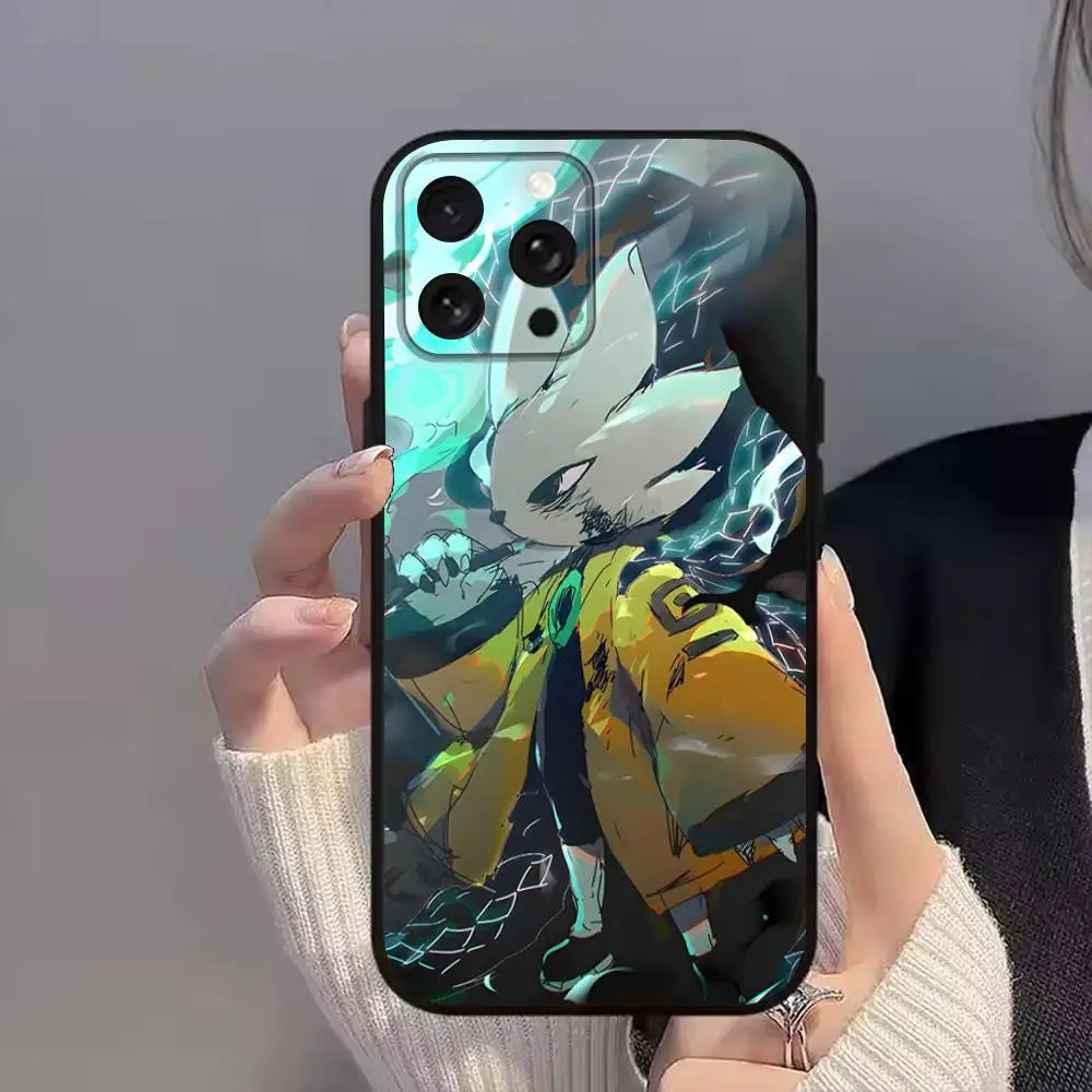 حافظة هاتف مطبوعة بالكامل من N-Nine Game S-Sols لهاتف iPhone 11,12,15,16,17,13,14,Pro,Max,Plus,E,Mini,Air,SE4 غطاء ناعم أسود