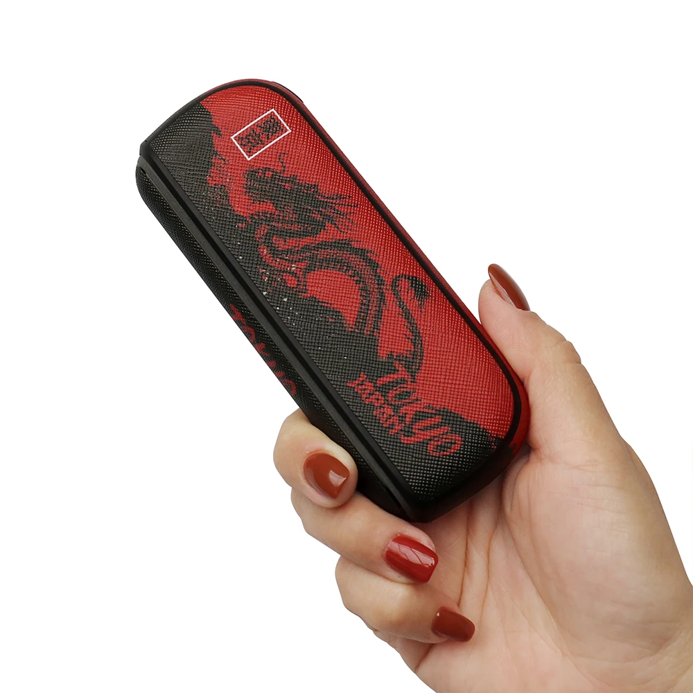 JINXINGCHENG Anti-slip And Anti-fal Color Printed Version Door Cover + Leather Case for IQOS ILLUMA Cover Bag for IQOS 7TH Case