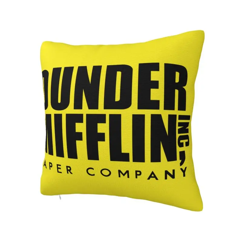 Dunder Mifflin Paper Company Pillow Case 40x40cm Decorative The Office TV Show Nordic Cushion Cover Car Pillowcase