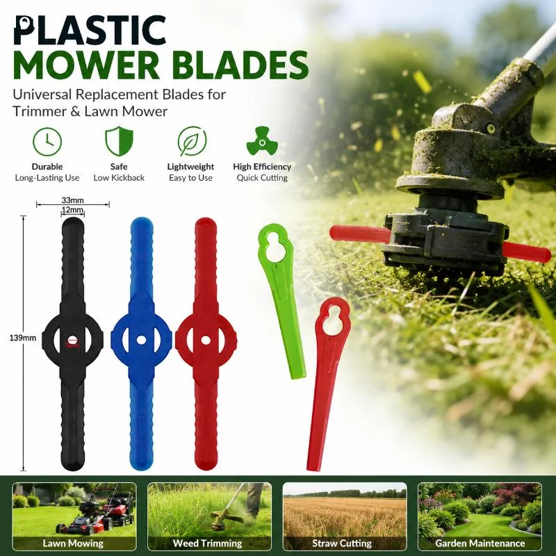 Rafford 100 Pcs Plastic Nylon Trimmer Blades Replacement Grass Mowing Fit 2 2 3 2 FSA 45 57 FSE 52Furnishing world