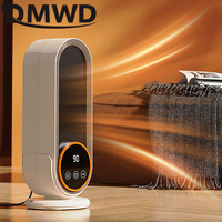 DMWD Electric Warm Air Blower Mini Winter Warmer 1200W Desktop Thermal Fan Radiator Electric Heater Intelligent Timing EU