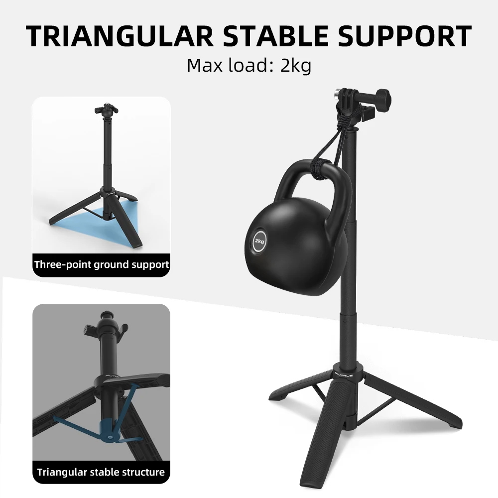 Flymile Selfie-Stick Stativ Verlängerungsstange für DJI Action 6/OSMO 360/Insta360 Ace Pro/Gopro Video-Erstellungs-Zubehör – Detail 9