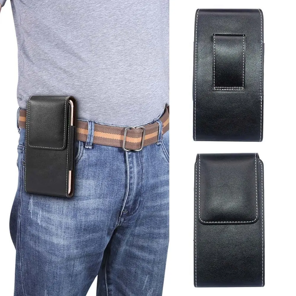 

Pocket Faux Sheepskin Wallet Classic Waterproof PU Phone Waist Bag Multi-functional Magnetic Retro Card Bag Work