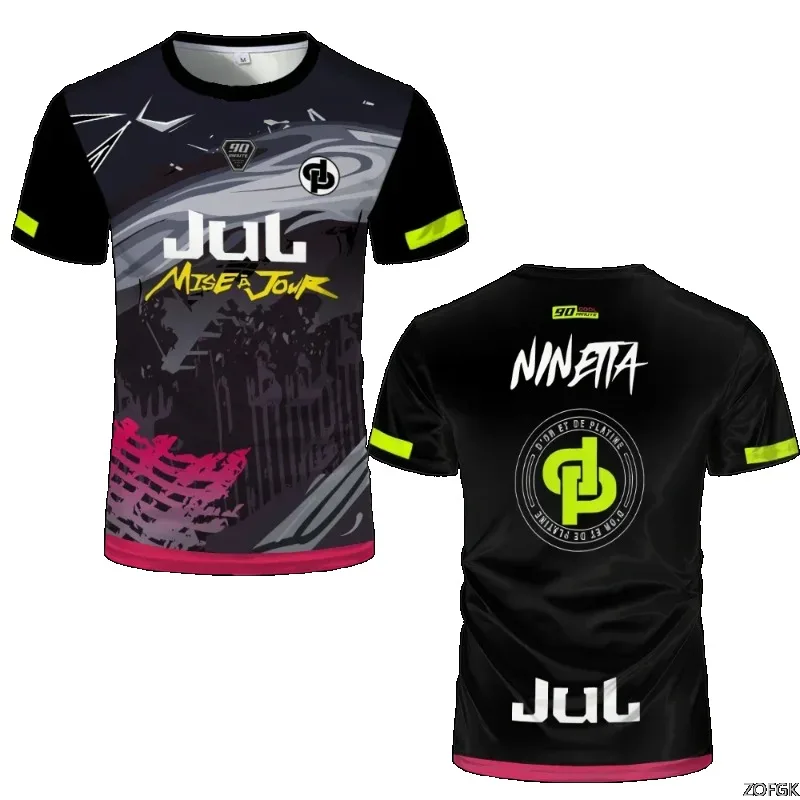 

90 Minutes Series MM9 JUL Football Shirt Men's Summer Outdoor Sports Quick-drying Jersey Oversized Fitness Training T-shirt