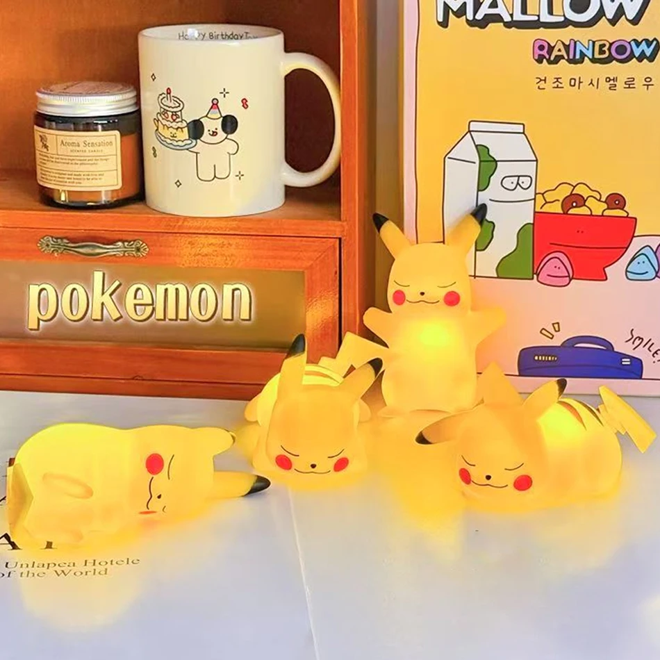 شخصيات البوكيمون ضوء الليل Gengar نموذج كشافات دمية شيطان لعبة هدية الهالوين للأطفال مجموعة إبداعية ألعاب مشرقة 1-4 قطعة #5