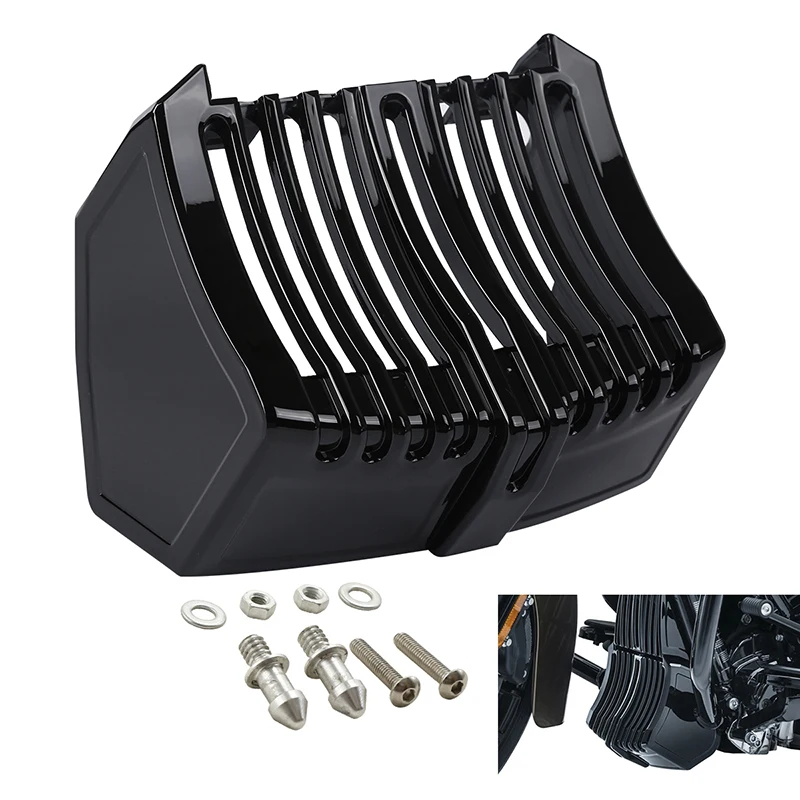 

Motorcycle Oil Cooler Cover Trim Accent For Harley Touring Electra Street Glide Road King FLHX FLHR FLRT Bagger 2017-2022
