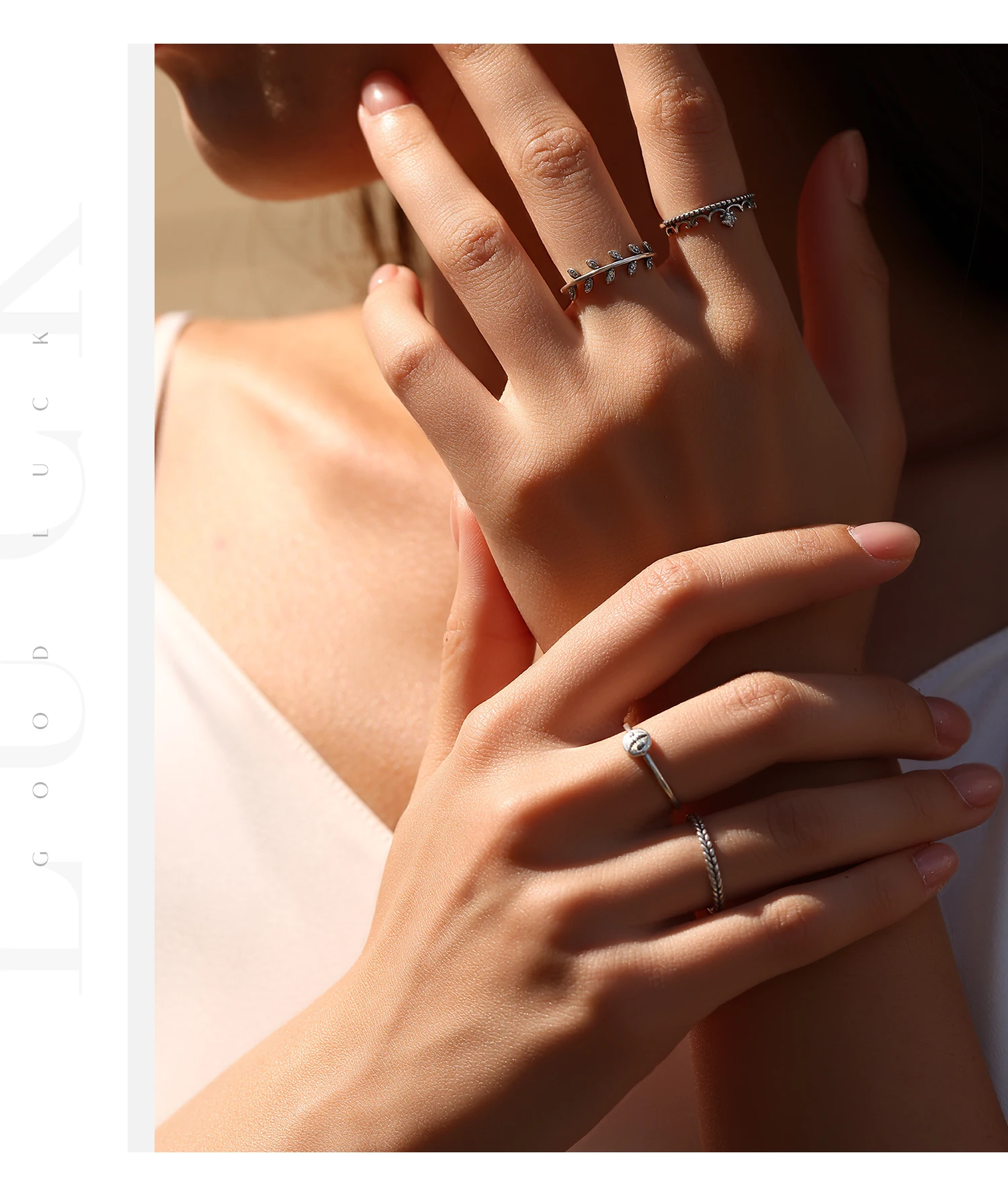 MODIAN Ring aus 925er-Sterlingsilber mit Blattzweig-Motiv, klarem Zirkonia, Olivenzweig, dünn, stapelbar, Fingerringe für Damen, Natur, edler Schmuck – Detail 9