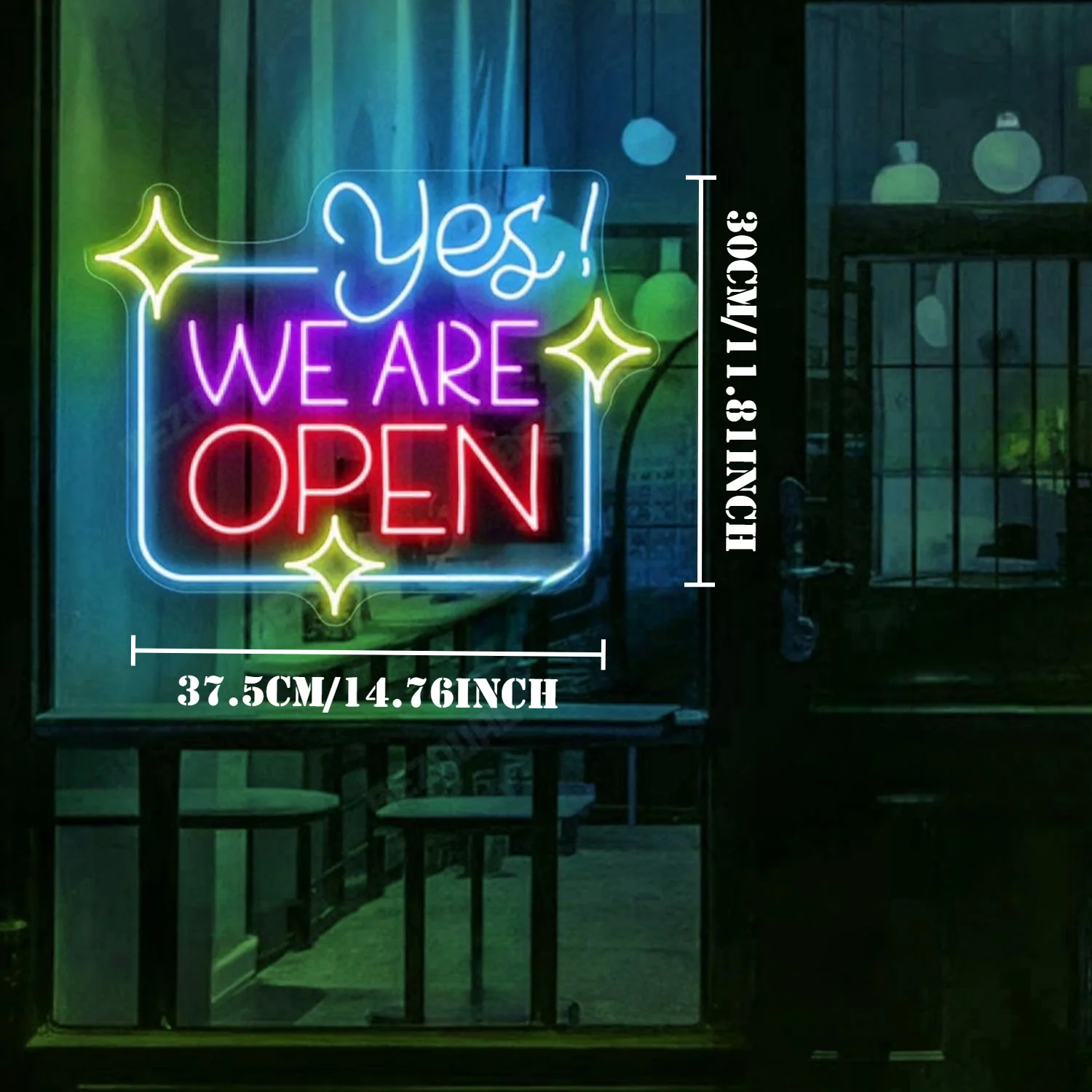 Open Neon Signs Bright LED Neon Light sign Advertisement Board Display Sign Walls Window Door Bar Shop Coffee Salon Store