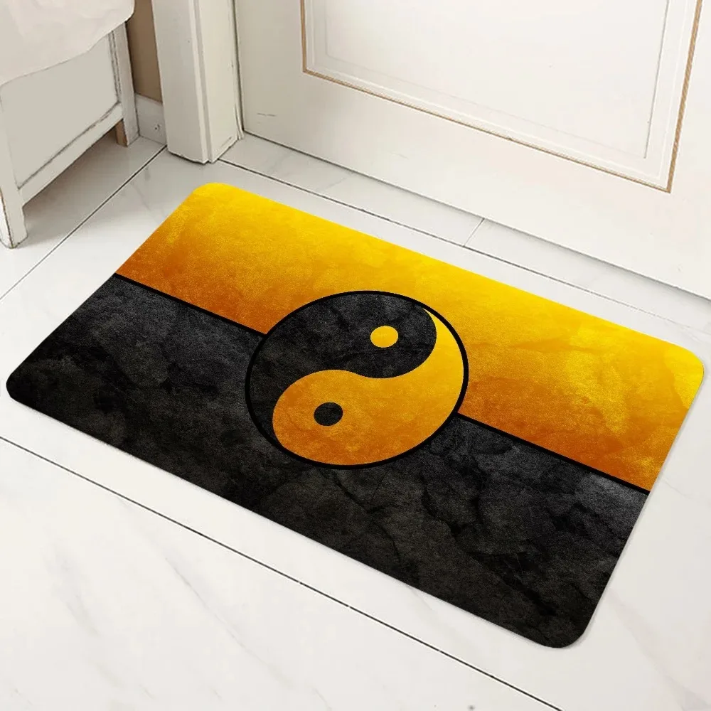 Tai Chi Yin Yang Pattern Door Mat Decoration Home Bathroom Floor Mat