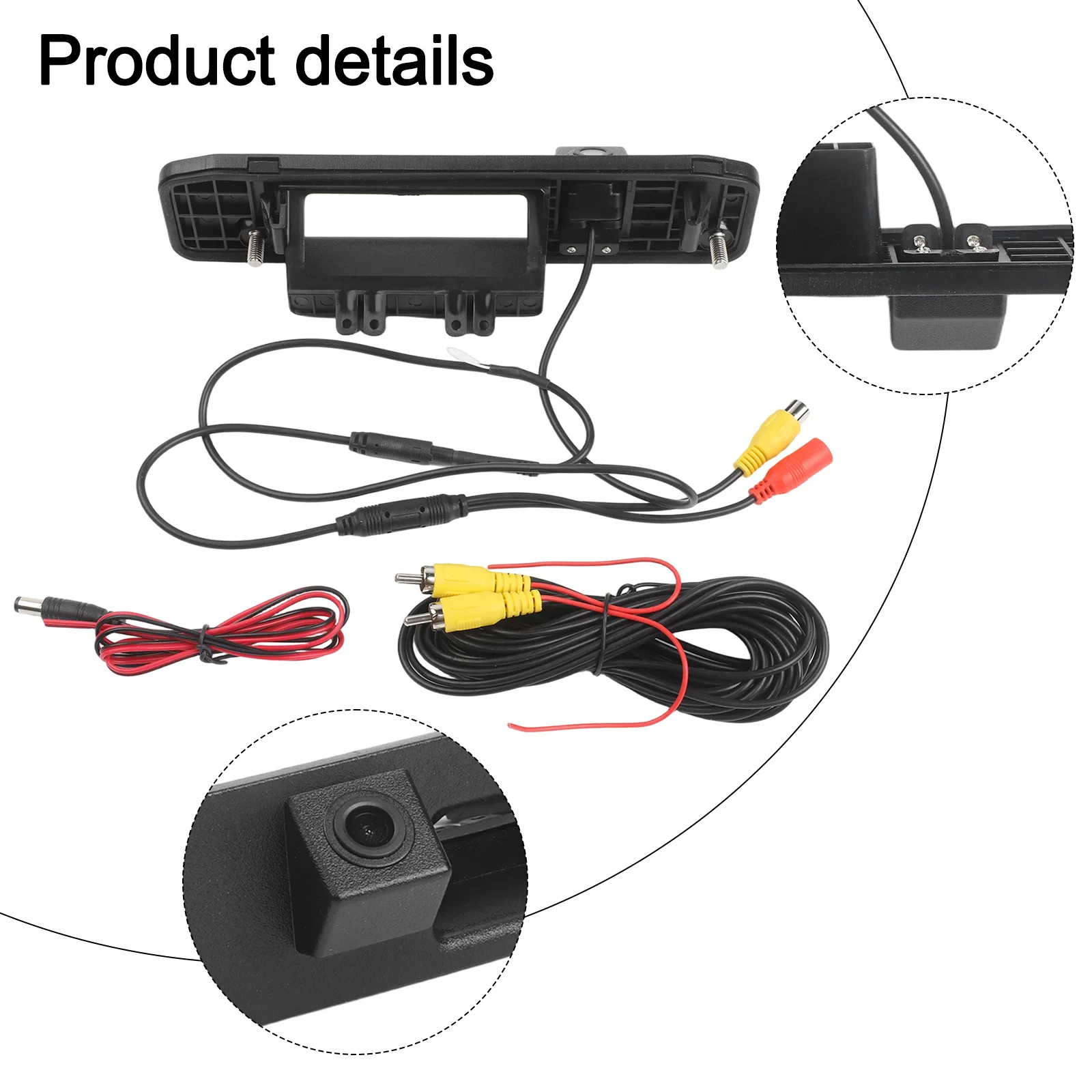 1.8mm Lens Head Rearview Camera Operating Temperature -30 To 80 Photosensitive Element Waterproof And Shockproof
