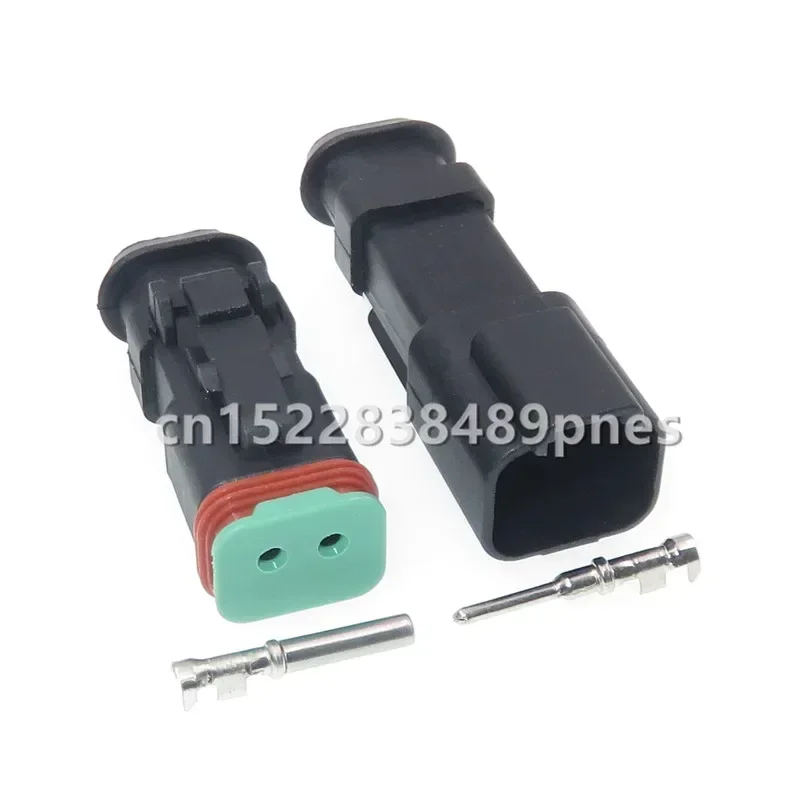 2 Pole 1.6 Series DT04-2P-E008 DT04-2S-E008 Fuel Spray Nozzle Wiring Harness Connector Male and Female Docking Socket