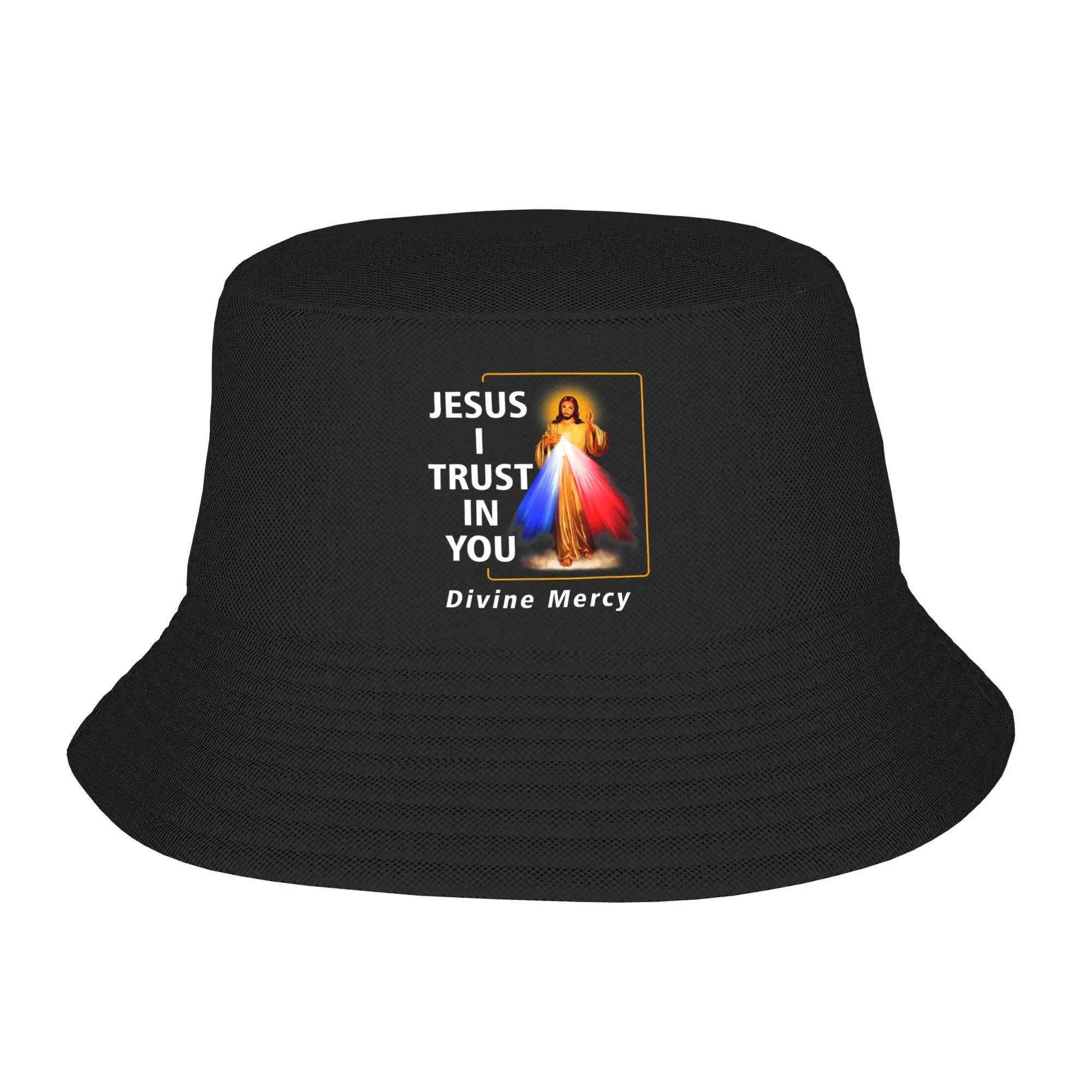 Jesus Esperanza Devida Spanish  Bucket Hats Gift For Teen Harajuku  Vocation Caps For Travel UV Protection