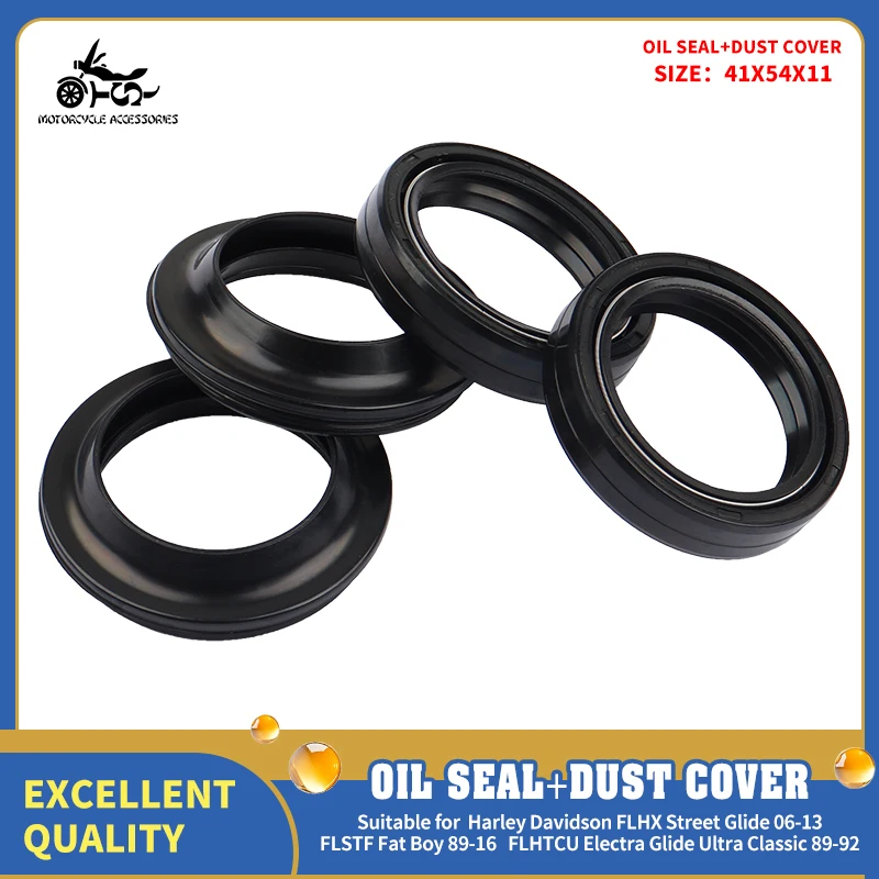 

SJ 41X54X11 Motorcycle Parts Front Fork Damper Oil Seal Dust Sealed Ring For Harley Davidson FLHX Street Glide FLSTF Fat Boy