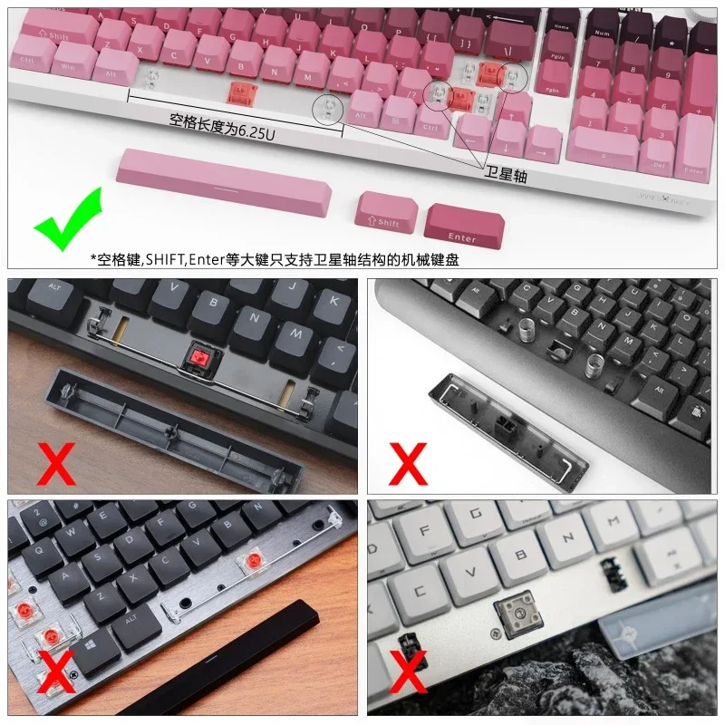 Imagem -06 - Tampas de Coleção de Selos de Pudim Transparente Teclado Pbt Legal Perfil Oem Tampas de Teclas para Jogos Acessórios de Teclado Mecânico