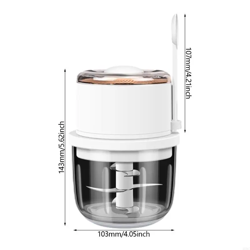 A0NC Máy xay mini điện động 350ml chopper không dây đa chức năng cho các loại thảo mộc