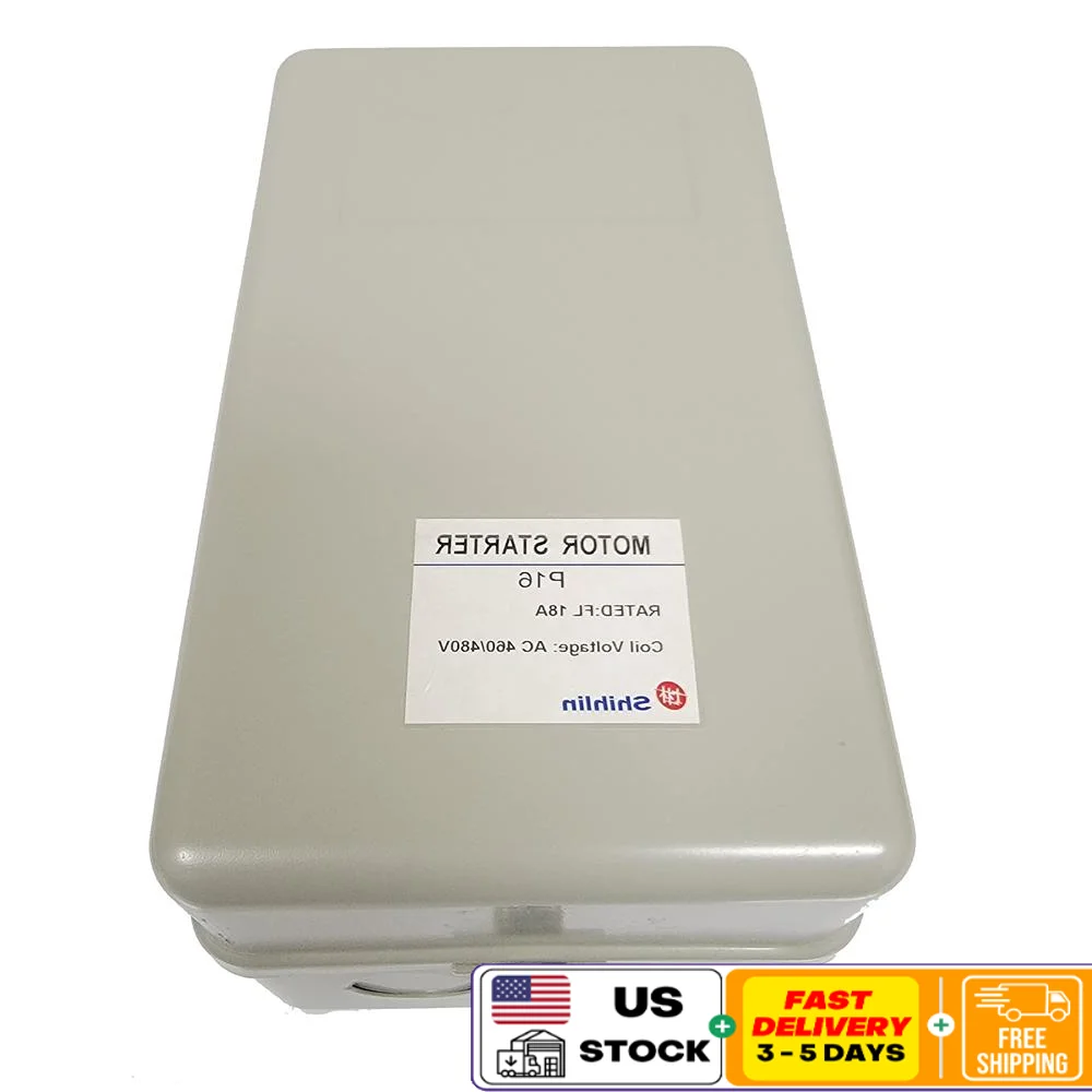 

Magnetic Motor Control Starter 7.5HP 3-Phase 460VAC 18 Amp Metal Enclosure Relay 12-18AMP