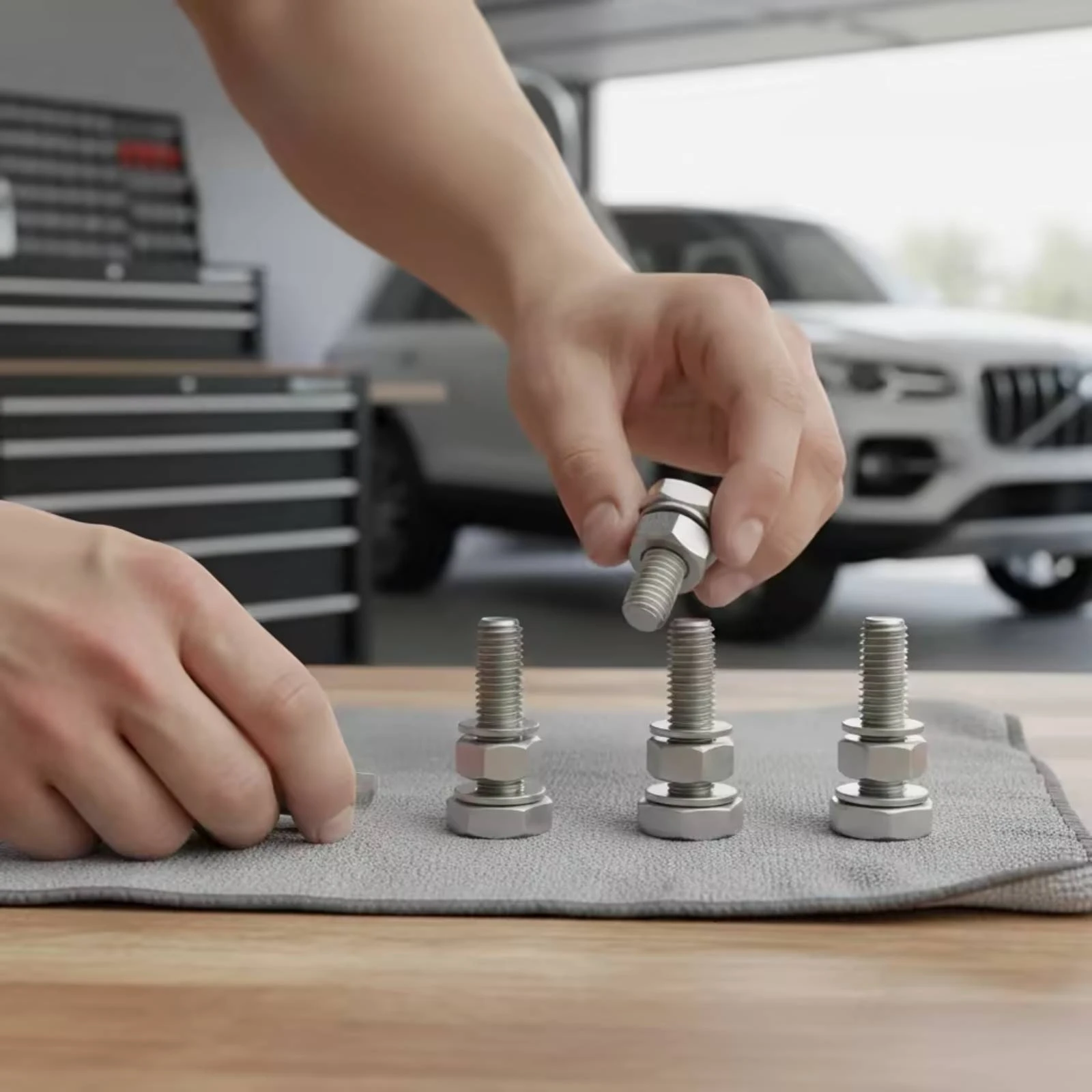 4 Pieces Roof Rack Bolts with Nuts Stainless Steel Roof Rack Bolt T-Bolts Rustproof Mounting Hardware Versatile for Car Owners