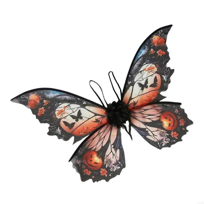 소녀를 위한 Q0KE 나비 날개 의상, 아이를 위한 할로윈 요정 날개 복장 최대 의상