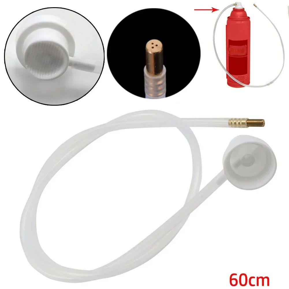 VERYUS 4.5mm Car Fluid Film 360 Degrees Nozzle Extension Hose Fit For Aerosol Cans Spray 60cm