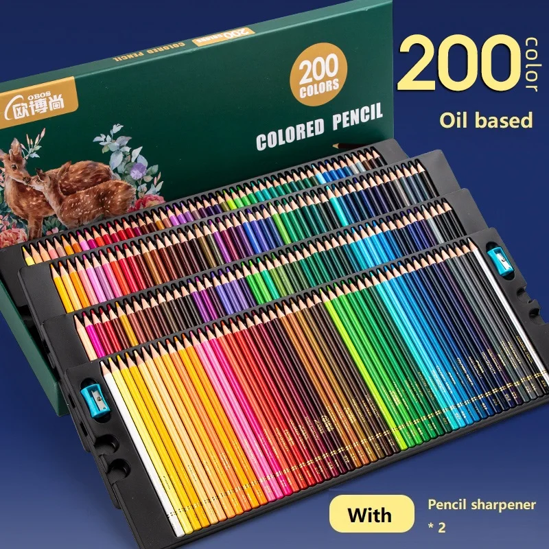 OBOS Pro Colored Pencils Children's Watercolors/Oiliness Colorful Pen Kit, Back to School Gift CE Certification útiles escolares